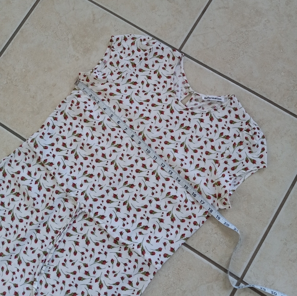 Reformation Mini Rose Rockwell Midi Dress 12 - Picture 10 of 15